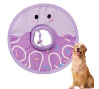 Cat Recovery Collar, Foldable Pet Cone, Lightweight Protective Donut, Soft Neck Cushion, Adjustable Fit, Post- Care, Small Kitten, Polyester + Steel Ring Material