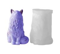 Cat Resin Mold - 1.97x2.36x2.95 Inches Sitting Cat Shape Concrete Decoration Craft | Resin Soap Molld, Candle Mold For Home Room Wedding Party Dinner Table