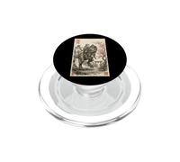 Cat Riding T-Rex Dinosaur Samurai Japanese Art PopSockets PopGrip pour MagSafe