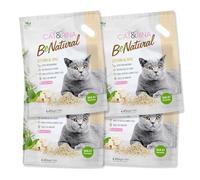Cat&Rina BeNatural, 10 l de litière pour Chat au Tofu. Litière agglomérante végétale. Jusqu'à 30 Jours d'utilisation. Jetable dans Les Toilettes. Litière pour Chat Classique, 4 pièces