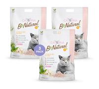 Cat&Rina BeNatural, litière pour Chat au Tofu 5,5 l Agglomérant et végétal. Jusqu'à 30 Jours d'utilisation. Se débarrasse dans Les bios ou Les Toilettes. Sable Chats Anti-odeurs Pêche, 3 pièces