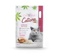 Cat&Rina Catioca, litière pour Chat en granulés à Base de Tapioca, 2,5 kg. Agglomérante et végétale. Se Jette avec Les déchets Verts. Litière Anti-odeurs, 1 Paquet