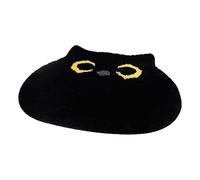 Cat Rug | Black Cat Rug for Bedroom | 19.69x21.65inches Anti-Slip Soft Doormat Cute for Home Kitchen Shower Bedroom