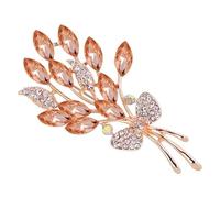 Cat’s Eye Stone Étincelant Diamant Blé Oreille Broch Femmes Anti éblouissement Boucle Personnalisé Pin Fixe Vêtements Accessoires