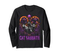 Cat Sabbath Feline Heavy Rock Band Parodie Rock Music Manche Longue