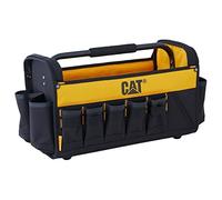CAT Sac à Outils Ouvert Professionnel GP-65046-12L, Polyester 600D, 16 Poches Extérieures, Poignée Métallique Robuste - Idéal Bricoleurs & Artisans Électriciens