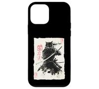 Cat Samurai Japanese Sumi-e Painting Katana Art Coque pour iPhone 12 Mini