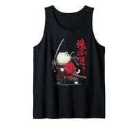 Cat Samurai Vintage Ukiyo-e Warrior Art Japonais Anime Manga Débardeur