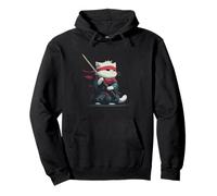Cat Samurai Vintage Ukiyo-e Warrior Art Japonais Anime Manga Sweat à Capuche