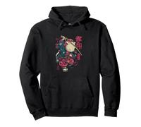 Cat Samurai Vintage Ukiyo-e Warrior Art Japonais Anime Manga Sweat à Capuche