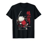 Cat Samurai Vintage Ukiyo-e Warrior Art Japonais Anime Manga T-Shirt