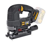CAT Scie sauteuse pendulaire sans fil 18 V - Profondeur de coupe dans l'acier/bois 10 mm/120 mm - Vitesse à vide jusqu'à 3500 tr/min - Changement de lame sans outil avec lame de scie de 26 mm et