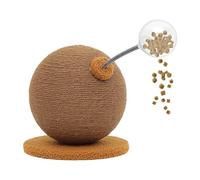 Cat Scratch Ball Boule à gratter en corde de sisal, jouet à rouleau interactif | Protège les meubles et les tapis au design ergonomique, satisfait les instincts naturels, encourage l'activité physique
