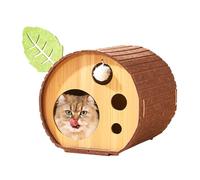 Cat Scratch Board Bed, Cat Condo Cave, Scratchboard Climbing Stand, Tree Hole Cat Playhouse, Cat Houses, Tree Hole Cat Cave Scratch Board, Winter Warmer Bed Cat Condo For Indoor Cats Use Home Decor
