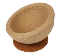 Cat Scratch Board Bowl, Multifonction 2 En 1 Sisal Cat Scratcher Lounge Lounge Pour Chaton, Meubles De Chat En Bois Pour Bol à Gratter De Chat IntéRieur Ou Un Chat-Lit De Chat (Style incliné)