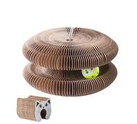 Cat Scratch Board, Cat Scratch Pad,Board de gratter d'organe de Chaton magnétique Pliable avec Cloche | PAUT Cat RECYLABLE DE Toy Mental et Physique interactif pour Usage à Domicile