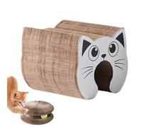 Cat Scratch Board, Cat Scratch Pad - Organe Pliable Chaton de gratter magnétique avec Cloche,Chat rattrapage de Chats recyclables de Jouets mentaux et physiques interactifs pour Chats intérieurs