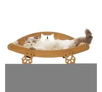 Cat Scratch Board, Elevated Bed, Sisal Scratching Pad with Raised, Furniture Shield for Indoor, Kitten, Puppy, Carpet, Sofa, Floor Protector, Sleeping Area, Boredom, Beige