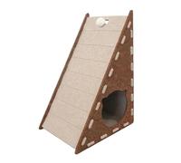 Cat Scratch Board, Vertical Scratching Mat, Non-Shedding Felt 9mm, Wear-Resistant Kitten Climbing Mat for Home Use, 15.75x11.81x21.65 inches, Green, Coffee