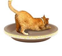 Cat Scratch Bowl - Un Tapis à Rayures en Carton résistant, Design de lit Double pour Espace de Repos Confortable pour Chats | lit rayé de Chats épais et, Jouet Perf