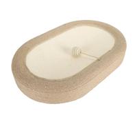 Cat Scratch Pad, 61x40x9cm Sisal Cat Sisal Cat Scratcher avec lit, Corde tissée Scratch Basin pour Chats, affûtage des Griffes et Repos pour Les Chats intérieurs