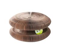 Cat Scratch Pad, Cat Scratch Cardboard - Tableau de Tableau de Bord Gatito Pliant magnétique avec organe de Cloche avec Un Chat de Chat Recyclable d'exercice Mental et Physique