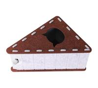 Cat Scratch Pad, Cat Scratch Pad,Carte de grattage de chat en feutre triangulaire - Tapis d'escalade sans glissement, semi-fermé, fournitures pour animaux de compagnie pour la vie en appartement, prot