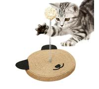 Cat Scratch Pad - Chat Scratcher Post | Exercice de sisal interactif Stick à de jouet griffes grattoir de corde sisal protection pour meubles de maison pour chatons intérieurs