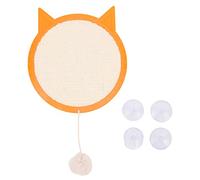 Cat Scratch Pad with Suction Cups Furniture Protector for Home Pet Cats Sisal Material,for Home Bedroom Couch Wall Door Pet Training Accessory Kitten Play Toy (A 8.7x9.1in)