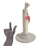 Cat Scratch Post | Pole à gratter des Concepts de Bonbons Grands | Pôle à gratter interactif de 53 cm avec Jouet en Plumes Pendants, gratteur de Chat pour la Maison