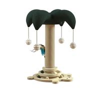 Cat Scratch Post, Sisal Kitten Scratcher Tree, Built in Rotatable Track, Rolling Ball Toy, Ideal for Pet Training, Furniture Protection, Interactive Toy, 19.69x11.81x9.06 inches