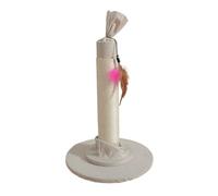 Cat Scratch Post - Tall Cat Scratching Pole - Grand poteau de griffoir pour chat résistant | Pendentifs de chat enveloppés avec corde en sisal naturel | Candy Temed Scratch Pole Fun Structure de jeu