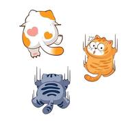 Cat Scratch Sticker for Car - 3X Funny Bumper Decals, Cats Scratch Cover | Car Sticker System, Decorative Cat Decal Solution for Cars, Trucks, SUVs, Funny Automotive Stickers