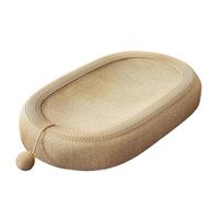 Cat Scratcher 3 en 1 Sisal Cat Scratch Board, 22 Scratcher Ovale avec Boules de Jouets sans débris à gratter Les gratteaux Anti-Skid