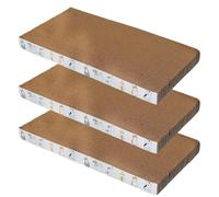 Cat Scratcher - 3 Pack Corrugated Cardboard Claw Grinding Board, Indoor Kitten Scratch Pad Toy | Furniture Protector Activity Mat for Healthy Nails & Boredom Relief
