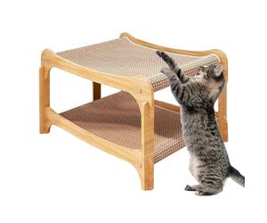 Cat Scratcher Bed - Cat Scratch Board | PAD SCRACK PAD | Design Sisal MDF Résistant À L'usure, Se Double D'un Lit Au Repos Et D'un Plate-forme De Grattage Pour Les Chats, Des Chatons, Idéal Pour Le Je