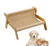 Cat Scratcher Bed, Grinding Claw Lounge, Sisal Wooden Scratcher 21.26x17.32x11.02 inches, Cozy Furniture Protector, Pet Exercise, Indoor Rest Area, Scratch-Resistant Design
