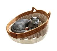 Cat Scratcher Bed with Toy | Ball Breathable Woven Kitten Nest