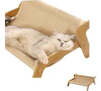 Cat Scratcher Couch,Cat Scratch Lounge Couch Sofa,High Load-Bearing Pet Wavy Rocker, Protecting Cat's Paws for Living Rooms,Bedrooms, Balconies, Etc. (Linen)