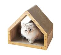 Cat Scratcher House - Scratch Board Shelter Resting, Pet Play Claw Grinder