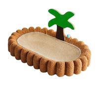 Cat Scratcher Lit, Chat Scratcher Cardboard Lounge Lounge Coconut Tree Decoration Durable Sisal Pet Scratching Pad Lounge Lit pour canapé Carpets Sofas