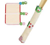 Cat Scratcher Mat - Long Sisal Scratch Pad, Curved Caterpillar Design, Heavy Duty Natural Fiber Build, Portable Pet Accessory | Chair Arm Protector, Wall Edge Guard, Apartment Furniture