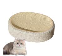 Cat Scratcher Mat, Sisal Woven Scratch Board, Kitten Lounger, 31x41x10cm, Multi-Use Cardboard Bed for Claw Exercise, Furniture Protection, Bedroom, Window, Floor, Camping, Outdoor Rest