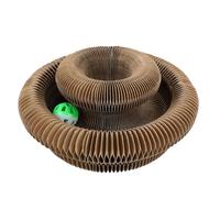 Cat Scratcher, Organ Kitten Scratching Board, Foldable Scratch Pad for Training, Multi-Pet Exercise, Apartment, Living Room, and Outdoor Cat Enrichment, 9.57x9.57x4.41 inches