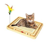 Cat Scratcher Sisal Sisal Scratcher Indoor Cats Interactive Toy with Ball | Kitten Mental Physical Exercise Scratching Pad for Indoor Kittens Playing Mental Physical Exercise Indoor Home Pet Room