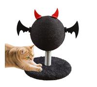 Cat Scratcher Toy - Poste De Lecture Résistant Aux Rayures, Base en Carton Durable | De La Corde De Sisal, Conception De L'enceinte De Balle d'exercice en Rotation, Point D'activité De Soulage