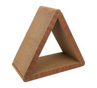 Cat Scratcher, Triangular Indoor Pad, Pet Kitten Playing Toy, 19.09x17.72x9.06 inches Ideal Exercise Companion That Protects Living Room and Bedroom Furniture While Keeping Cats