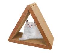 Cat Scratcher, Triangular Scratching Pad, Indoor Kitten Activity Toy, Durable Exercise Companion, Pet Furniture Protector, Ideal for Living Room, Bedroom, Home Decor, Claw Care