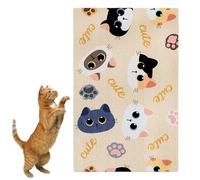 Cat Scratchers for Indoor Cats, Cat Scratching Board, Cardboard Cat Scratchers, Adhesive Scratching Pad, Cartoon Scratching Pad, Cute Scratching Board, Scratching Mat for Grinding Claws, Playing