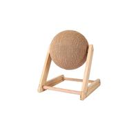 Cat Scratching Ball - Sisal Rope, 9.84x11.02x9.45in Cat Scratcher Toy Eco-Friendly & Wear-Resistant | Solid Wood Base Recyclable Cats Scratch Exercise Toy, Pet Play Accessory For Kittens, Indoor Cats